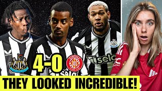 Joelinton Is A Monster Isak amp Sanusi WOW Newcastle United 40 Girona Reaction [upl. by Libys359]