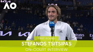 Stefanos Tsitsipas OnCourt Interview 1R  Australian Open 2022 [upl. by Odelinda]