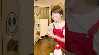 WHEN I OPEN THE CARDBOARD DOOR SANTA COMES shorts asmr [upl. by Nyleek]