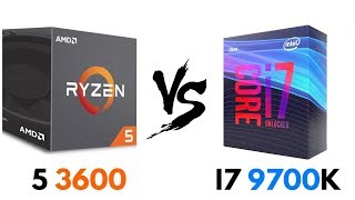 Ryzen 5 3600 vs i7 9700K  Test in GAMES amp Benchmarks  i7 9700K vs Ryzen 5 3600 [upl. by Yeznil]