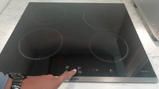 Brandt induction hob  How to operate  شرح تشغيل مسطح اندكشن براندت [upl. by Ail]