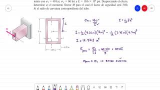 Mecánica de Materiales  Flexión en Vigas  Momento y Radio de Curvatura [upl. by Rehpoitsirhc]