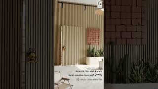 Acoustic Slat Wall Panel Hidden Door  STEP GUARD Floors amp Walls wallpanel [upl. by Enaols423]