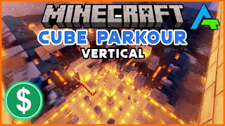 VERTICAL Minecraft Parkour Gameplay No Copyright  No Copyright  Cube Parkour [upl. by Cello]