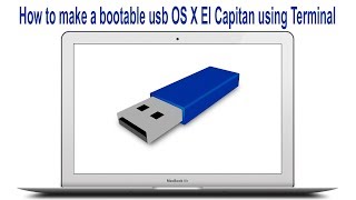 How to make a bootable USB Mac OS using Terminal [upl. by Cedric]