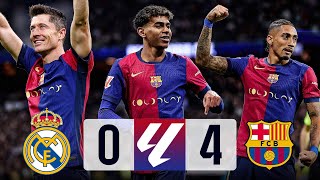 Real Madrid vs Barcelona 04 El Clasico La Liga 202425  MATCH REVIEW [upl. by Anaujnas399]