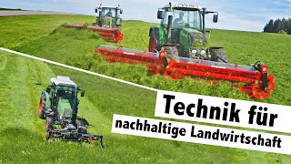 Technik für nachhaltige Landwirtschaft  BB Umwelttechnik Kammschwader und Doppelmessermähwerk [upl. by Yniatirb]