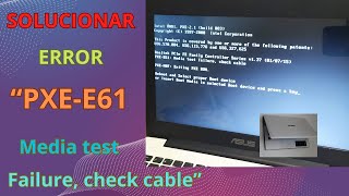 Pantalla NEGRA ERROR quotPXEE61 Media test failure check cable” [upl. by Lenhart]