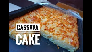 Cassava Cake  Filipino Meryenda [upl. by Eanwahs]