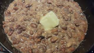 Refried Beans Using Our Home Canned Beans jumpstartjanuary canuary jaritupjanuary food wotd [upl. by Esyli]