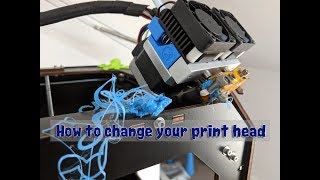 CTC 3D Printer How to Replace the Nozzle [upl. by Bamberger327]