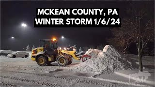 01062024 Mckean County Pennsylvania  Winter Storm Ember [upl. by Bethesda448]