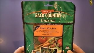 Ration Review  Back Country Cuisine  Roast Chicken plus Snack Pack sample [upl. by Ahsienroc]