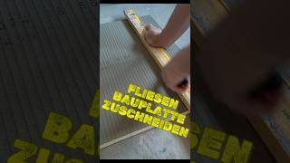 DIYTipps So schneidest du eine Fliesenbauplatte wie ein Profi [upl. by Favrot]