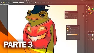 Tutorial illustrator cómo diseñar un personaje BÁSICO con herramientas básicas Parte3 [upl. by Yevrah]