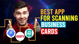 Best App For Scanning Business Cards BizConnect vs ABBYY BCR vs Haystack [upl. by Woodcock]