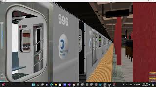 Openbve R152 9 Train Arriving at Nevins Street [upl. by Santana64]