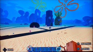 ASMR Exploring Bikini Bottom Sponge Bob on Minecraft [upl. by Innig]