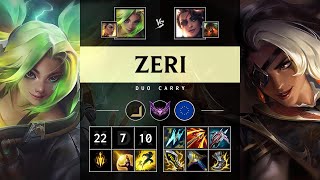 Zeri ADC vs Samira Triple Kill Legendary  EUW Master Patch 1420 [upl. by Ezana833]