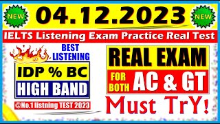 IELTS LISTENING PRACTICE TEST 2023 WITH ANSWERS  04122023 [upl. by Adnylem]