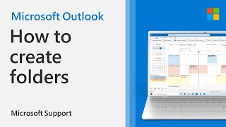 How to create new folders in Outlook  Microsoft [upl. by Casabonne]