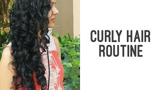 My Curly Hair Routine [upl. by Anirtek]