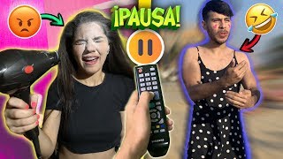 PAUSE CHALLENGE con mi EX NOVIA por 24 HORAS reto extremo [upl. by Cappello373]