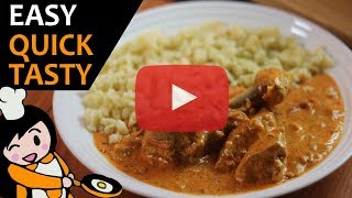 Paprika chicken with sour cream  Recipe Videos [upl. by Aitnic]