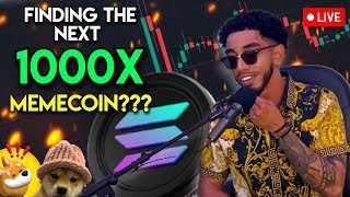 10 to 100 SOL LIVE Trading Solana MEME Coins Challenge [upl. by Rexford]