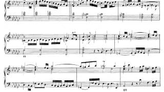 JS Bach El clave bien temperado I Preludio 8 en mib menor Partitura on line [upl. by Madison841]