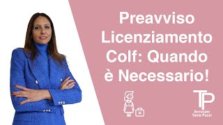 Preavviso Licenziamento Colf Quando è Necessario [upl. by Tal722]