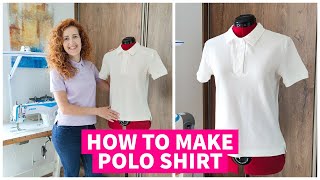 How to sew Polo Shirt full sewing class [upl. by Vijnas119]