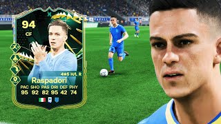 Rapid amp Quick Step Playstyle Plus 94 ELITE QUARTET RASPADORI PLAYER REVIEW  EA FC 24 ULTIMATE TEAM [upl. by Giulia]