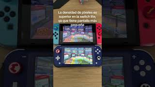 Comparativo de pantalla brillo y nitidez Switch normal 2019 vs Switch lite [upl. by Antipas]