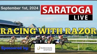 LIVE Horse Racing Handicapping  Saratoga  Kentucky Downs  Del Mar  Sun Sept 1st [upl. by Fernand]