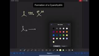 6 Formation and reactions of cyanohydrins [upl. by Yoccm]