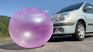 EXPERIMENT Car vs Wubble Bubble  Crushing Crunchy amp Soft Things by Car [upl. by Goren651]