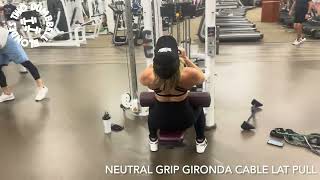 Neutral Grip Gironda Cable Lat Pull [upl. by Sreip]