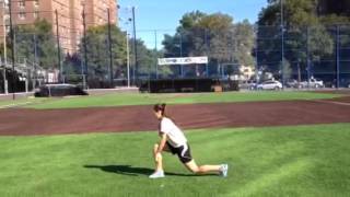 Womens Softball Dynamic warmup [upl. by Herriott]