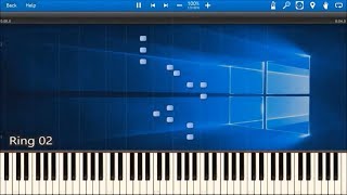 WINDOWS 10 SOUNDS IN SYNTHESIA [upl. by Kcirdnekel]