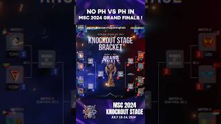 PH vs PH is no longer possible in MSC 2024 Grand Finals MSC 2024 Knockout Stage Bracket [upl. by Barram]