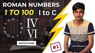 Roman Numerals  Roman Number From 1 to 100  How to Write Roman Number  Class Activity  Maths [upl. by Poppo]