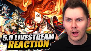 THE BEST UPDATE IN GENSHIN IMPACT HISTORY  50 LIVESTREAM REACTION [upl. by Netniuq540]