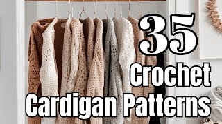 35 Free Crochet Cardigans for every season [upl. by Clem942]