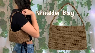 Simple Crochet Mini Shoulder Bag Tutorial [upl. by Hauck655]