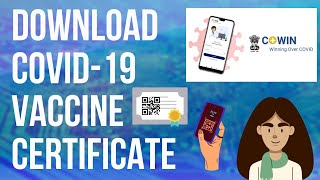 How to Download COVID19 Vaccine Certificate Using CoWIN Website on Mobile [upl. by Esilahs]