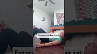 Pelvis reset for low back tension 😇 lowbackpain pelvis hipstretch [upl. by Ahseia]