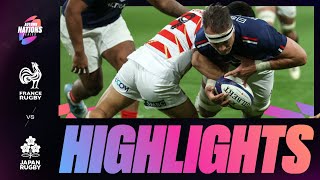 HIGHLIGHTS  FRANCE V JAPAN  AUTUMN NATIONS SERIES [upl. by Sofer]