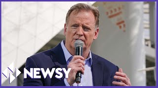 NFL Commissioner Addresses League Scandals Ahead Of Super Bowl LVI [upl. by Ariek]