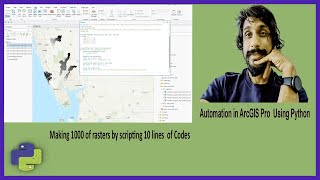 Python Automation in ArcGIS ProArcMap  ArcPy Raster Calculator  1000 maps using simple codes [upl. by Hadias]